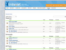 Tablet Screenshot of forum.tesine.net